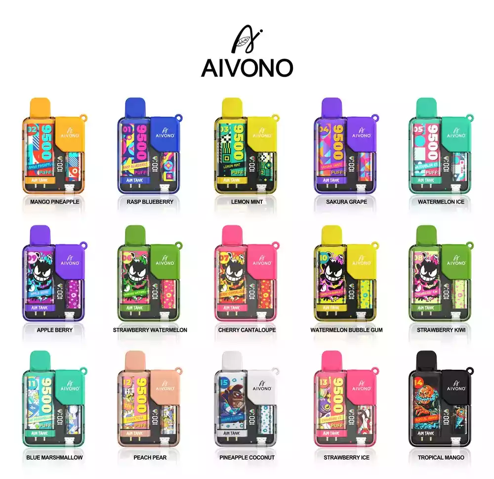 Acquista all'ingrosso Aivono Aim Tank 9500 sbuffi a basso contenuto di nicotina all'ingrosso ricaricabile 0% 2% 3% 5% penna per vaporizzatori usa e getta