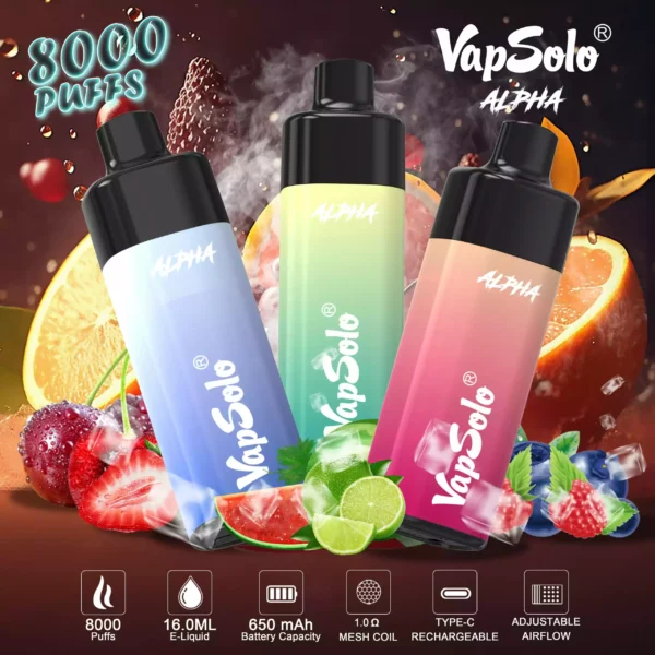 Vapsolo Alpha 8000 Puffs 2 2