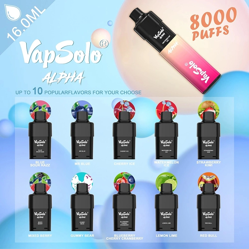 Почему Vapsolo Alpha 8000 Puffs незаменима при оптовой покупке