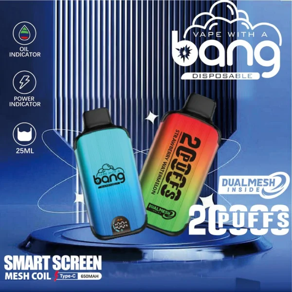 10 найпопулярніших функцій Bang 20000 Puffs Digital Screen Vape