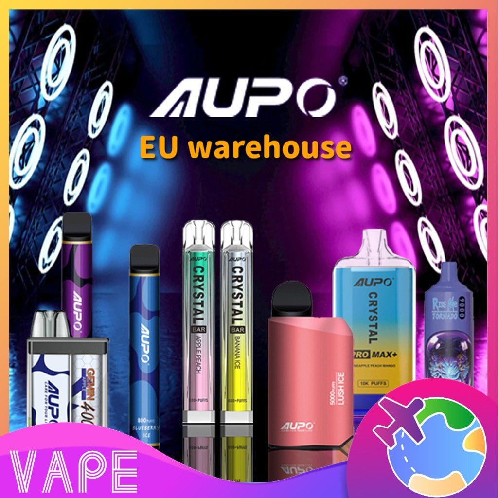 EU American Vape Vapers za enkratno uporabo Aupo 600 800 4000 5000 9000 10000 Puffs Shisha E Hookah Charger Nikotinske vrečke Pocket Hookah Cena Vape Brezplačni vzorec